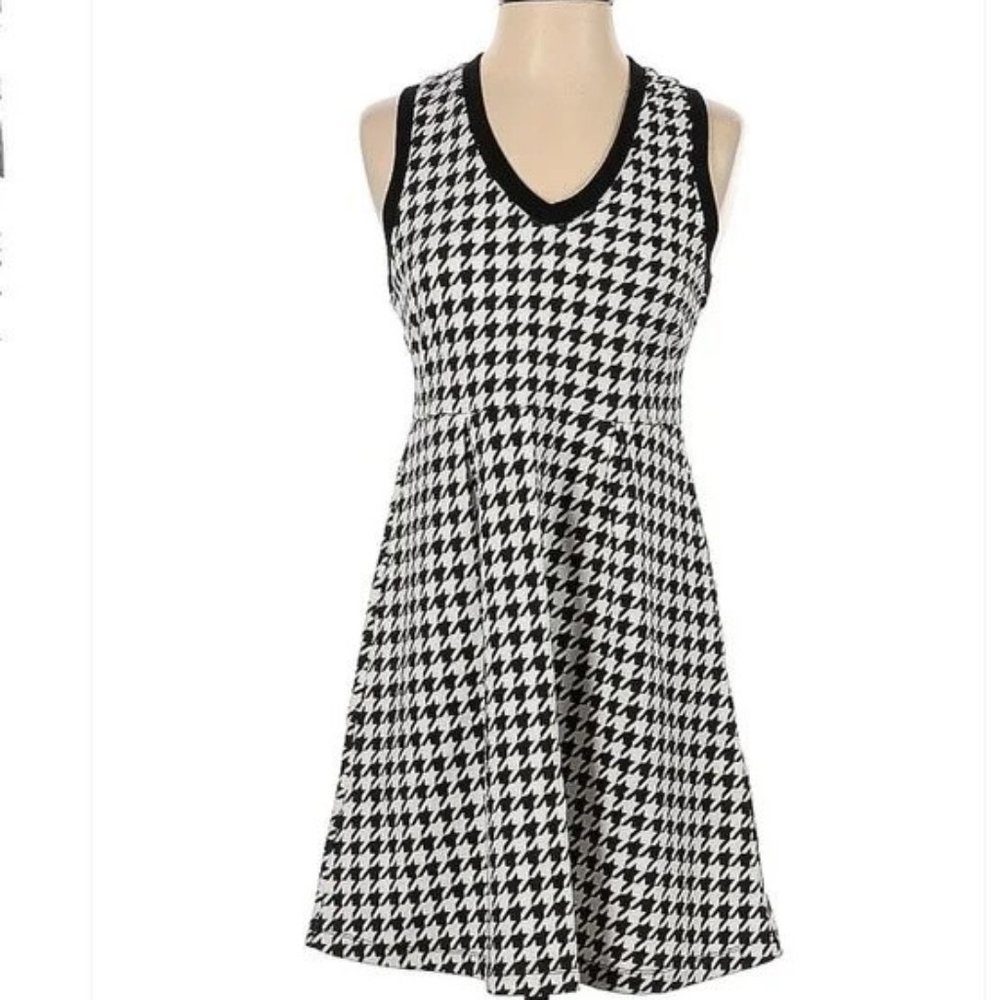 NWT NEW Pencey Standard Houndstooth Terry Sleeveless Dress Size S